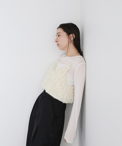 ウールミックスニットビスチェ（ベスト）｜select MOCA（セレクトモカ