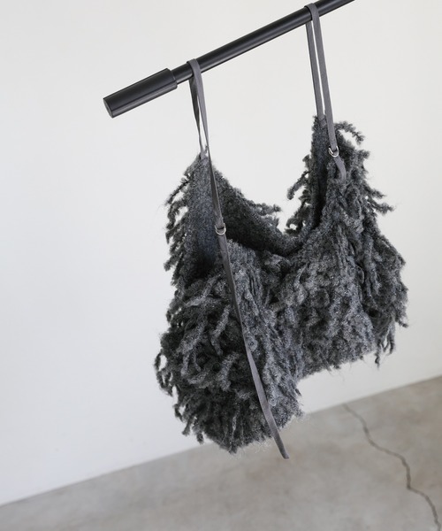 select MOCA（セレクトモカ）の「ウールミックスニットビスチェ（ベスト・レディース・アイボリー/ブラック/チャコールグレー・FREE）」の9枚目の写真