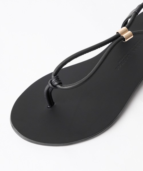 NICOLAS LAINAS（ニコラスライナス）の「【NICOLAS LAINAS】スリムトングフラットサンダル（サンダル・レディース・ブラック・38/37）」の14枚目の写真