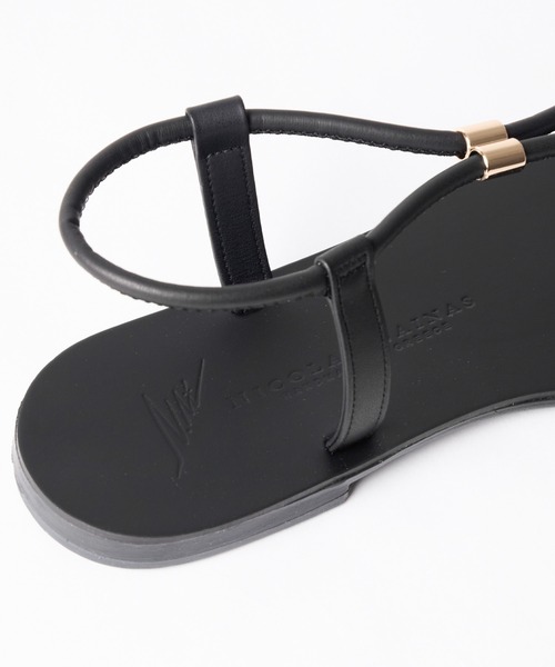 NICOLAS LAINAS（ニコラスライナス）の「【NICOLAS LAINAS】スリムトングフラットサンダル（サンダル・レディース・ブラック・38/37）」の15枚目の写真