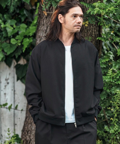 CAMBIO(カンビオ)の「mj10848- TRブルゾン_セットアップ(ブルゾン・メンズ・ブラック/グレー・S/M/L)」の12枚目の写真