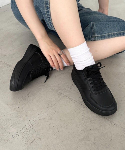 ✨美品【NO NAME】（22.5）ローカットスニーカー　厚底　BRIDGET 楽天市場】シューズ レディース 靴 クツ くつ スニーカー 紐靴