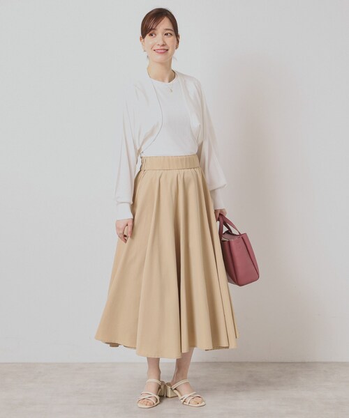 ITS'DEMO（イッツデモ）の「◆【UV／接触冷感／毛玉防止／手洗い可】ニットボレロ（カーディガン/ボレロ・レディース・ベージュ/オレンジ/オフホワイト/ブラック・00）」の7枚目の写真