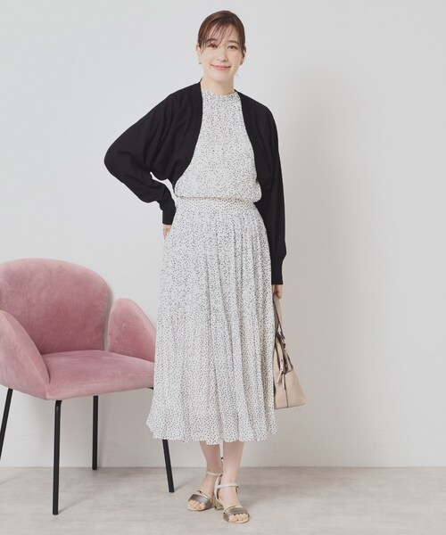 ITS'DEMO（イッツデモ）の「◆【UV／接触冷感／毛玉防止／手洗い可】ニットボレロ（カーディガン/ボレロ・レディース・ベージュ/オレンジ/オフホワイト/ブラック・00）」の11枚目の写真