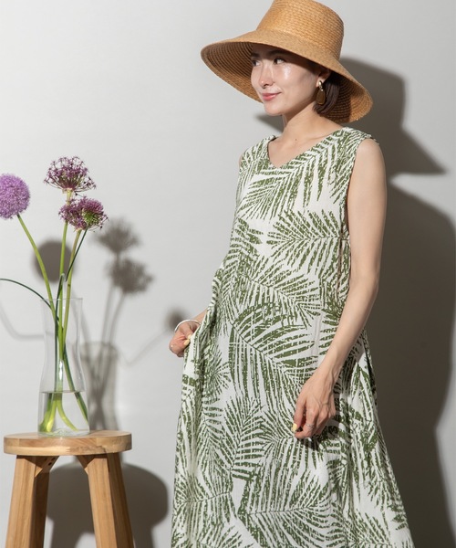 lodie(ロディ)の「アフリカンシックなマキシワンピース(ワンピース・レディース・ブラック/カーキ/オリーブ/ブラック×ホワイト・FREE)」の20枚目の写真