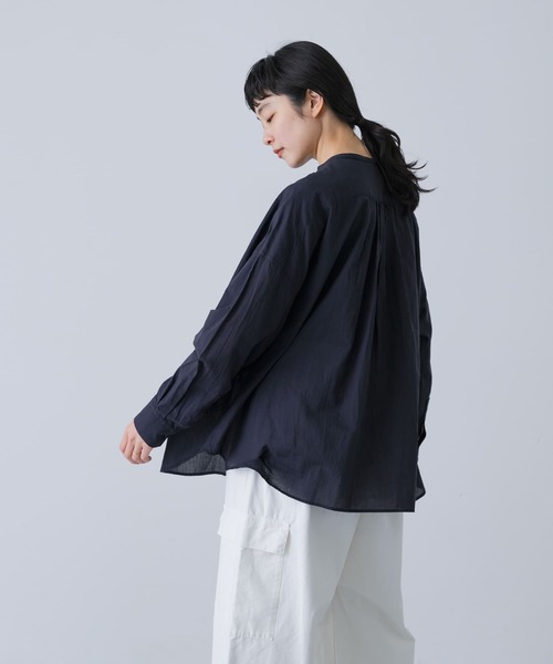 かぐれ（カグレ）の「コットンワッシャーフリルワイドシャツ（シャツ