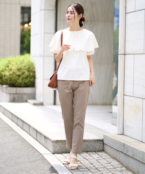a.v.v（アーヴェヴェ）の「ハイパーストレッチスリムパンツ（その他パンツ・レディース・ブラック/カーキ/ダークグレー/ネイビー・34/36/40/42/38）」の12枚目の写真