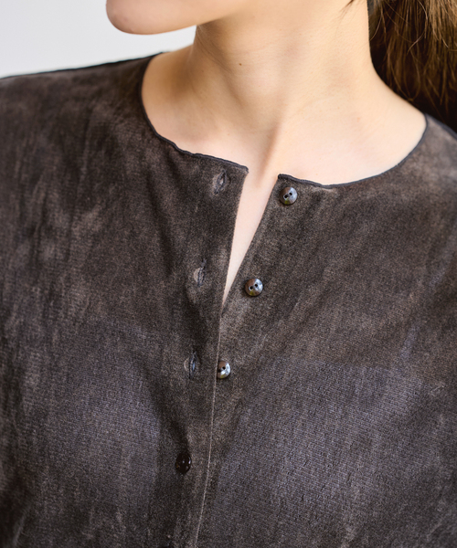 FRAMeWORK（フレームワーク）の「≪追加 / 新色≫チュールフロッキーカーディガン（カーディガン/ボレロ・レディース・ホワイト系その他/ブラウン/ネイビー・FREE）」の22枚目の写真