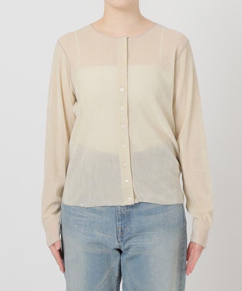 FRAMe WORK チュールフロッキーカーディガン ≪追加 / 新色≫チュールフロッキーカーディガン（カーディガン