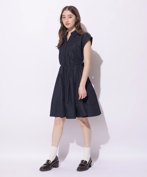Rirandture(リランドチュール)の「シャツミニワンピース(ワンピース・レディース・ライトブルー/ネイビー・1/2)」の12枚目の写真