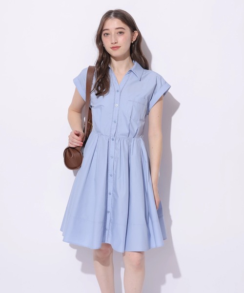 Rieadture リランドチュール ベルベットカラーミニワンピース