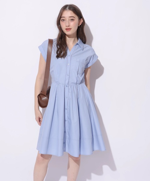 Rirandture(リランドチュール)の「シャツミニワンピース(ワンピース・レディース・ライトブルー/ネイビー・1/2)」の20枚目の写真