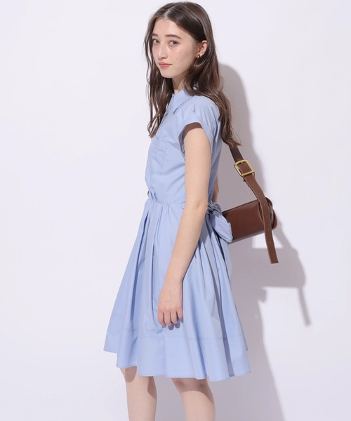 Rirandture(リランドチュール)の「シャツミニワンピース(ワンピース・レディース・ライトブルー/ネイビー・1/2)」の19枚目の写真