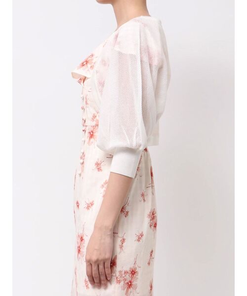 dazzlin（ダズリン）の「メッシュシアーボレロ（カーディガン/ボレロ・レディース・ブラック/オフホワイト/ブラウン・FREE）」の9枚目の写真