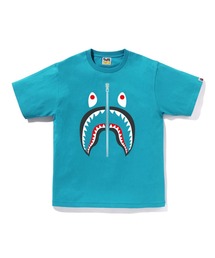 A Bathing Ape ブルー Tシャツ A Bathing Ape Men Pigment Dyed College Relaxed Fit Tee blue sax
