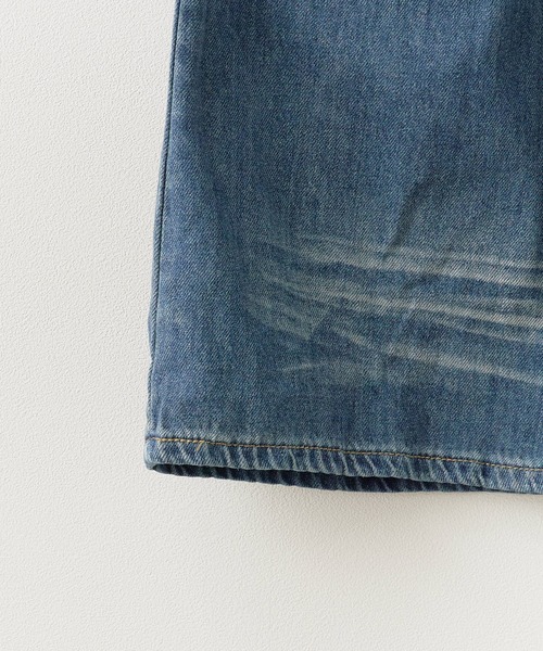ROOPTOKYO(ループトウキョウ)の「Washed Damaged Flared Denim / ウォッシュ加工 ダメージフレアデニム(デニムパンツ・レディース・ダークブルー/ライトブルー・M/S)」の4枚目の写真
