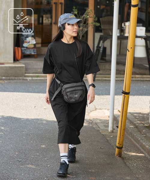 クイックドライ＞ビッグシルエット ストレッチTシャツロングワンピース