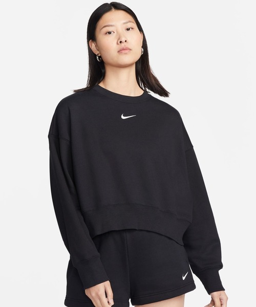 ぺ*い様 NIKEナイキ ワンポイント 枝ロゴ スウェットトレーナー ブラックメ NIKE（ナイキ）の「【NIKE/ナイキ】Futuraロゴ刺繍 ワンポイント