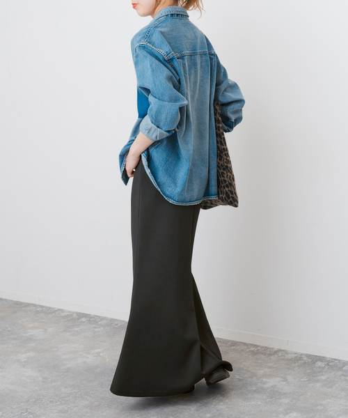 Spick & Span（スピックアンドスパン）の「ジャージフレアスカート