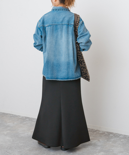 Spick & Span（スピックアンドスパン）の「ジャージフレアスカート