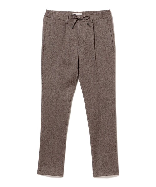 美品　MASACCIO ストレッチ　1プリーツ ドローコード スラックス 別注】giabsarchivio / MASACCIO ミックスファブリック 1プリーツ