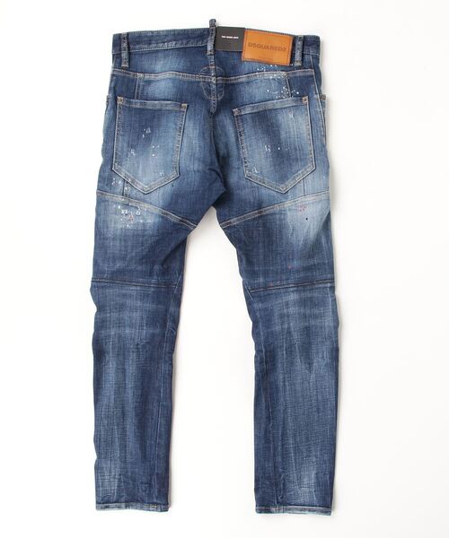 DSQUARED2（ディースクエアード）の「Tidy Biker Jean Medium Easy Red Spots Wash/0252/CO（デニムパンツ・メンズ・ブルー・44/46/48/50）」の2枚目の写真