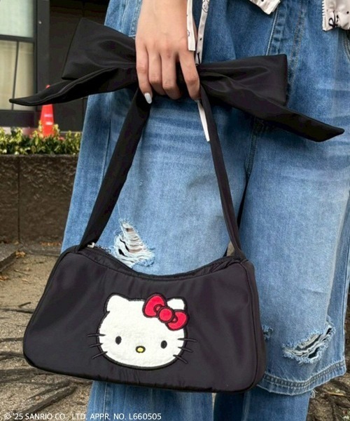 Candy Stripper（キャンディストリッパー）の「【HELLO KITTY】RIBBON HAND バッグ（ハンドバッグ・レディース・ブラック/レッド・FREE）」の2枚目の写真
