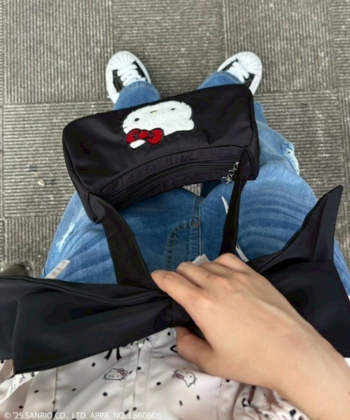 Candy Stripper（キャンディストリッパー）の「【HELLO KITTY】RIBBON HAND バッグ（ハンドバッグ・レディース・ブラック/レッド・FREE）」の3枚目の写真