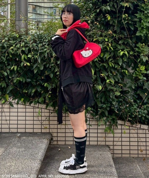 Candy Stripper（キャンディストリッパー）の「【HELLO KITTY】RIBBON HAND バッグ（ハンドバッグ・レディース・ブラック/レッド・FREE）」の9枚目の写真