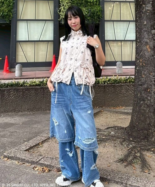 Candy Stripper（キャンディストリッパー）の「【HELLO KITTY】RIBBON HAND バッグ（ハンドバッグ・レディース・ブラック/レッド・FREE）」の4枚目の写真