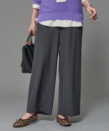 INDIVI | 【接触冷感／UVケア／SETUP可能】エアリージョーゼット ワイドパンツ(その他パンツ)