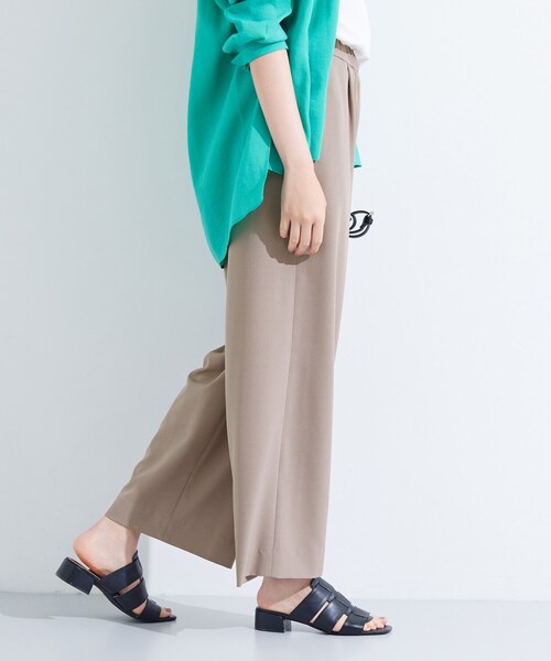 INDIVI(インディヴィ)の「【UVケア/SETUP可能】エアリージョーゼット ワイドパンツ(その他パンツ・レディース・ブラウン系/ブラック/ダークグレー・19/36/38/40/05/13/15 )」の14枚目の写真
