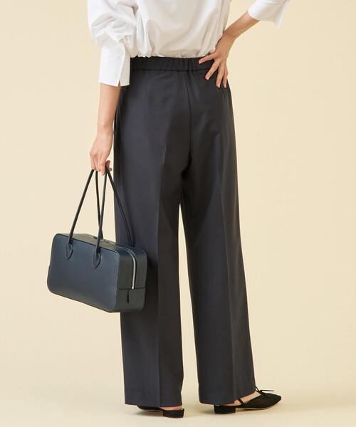 martinique（マルティニーク）の「TW2WAYストレッチパンツ（セットアップ可）（その他パンツ・レディース・ベージュ/ネイビー・1/2）」の4枚目の写真