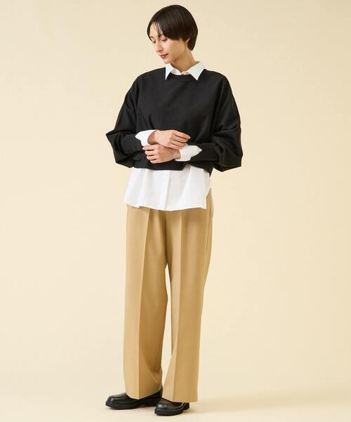 martinique（マルティニーク）の「TW2WAYストレッチパンツ（セットアップ可）（その他パンツ・レディース・ベージュ/ネイビー・1/2）」の13枚目の写真