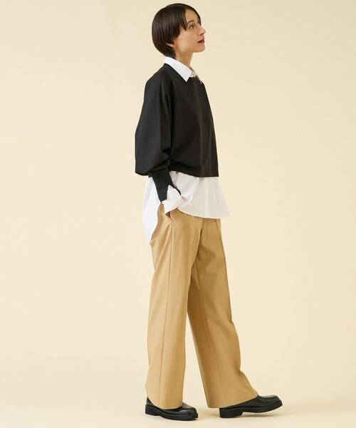 martinique（マルティニーク）の「TW2WAYストレッチパンツ（セットアップ可）（その他パンツ・レディース・ベージュ/ネイビー・1/2）」の16枚目の写真