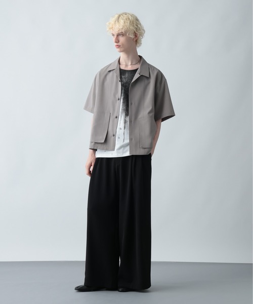 HARE（ハレ）の「ガラパターンノースリーブ(HARE)（タンクトップ・メンズ・ブラック/オフホワイト・MEDIUM/SMALL）」の13枚目の写真