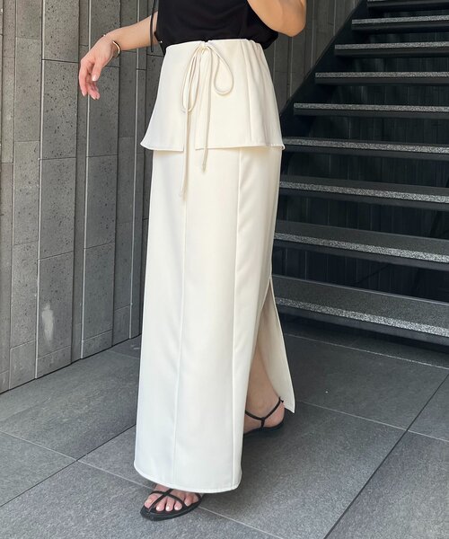 CAPRICIEUX LE'MAGE（カプリシューレマージュ）の「レイヤードマキシ