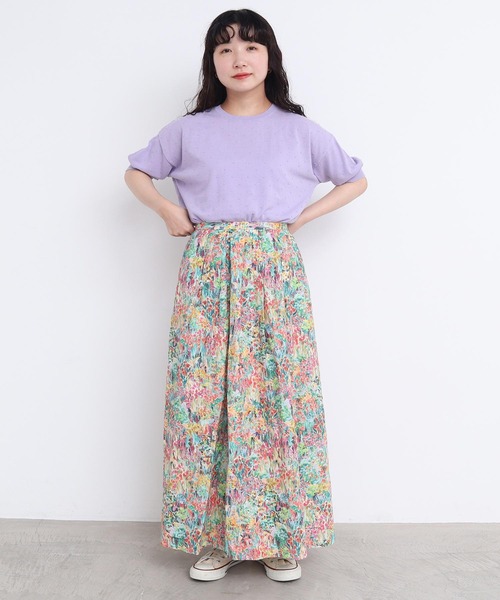 l'atelier du savon（アトリエドサボン）の「C/ぽんぽんサマーニット（ニット/セーター・レディース・ブラック/パープル/グレー/レッド・FREE）」の21枚目の写真