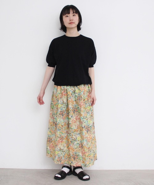 l'atelier du savon（アトリエドサボン）の「C/ぽんぽんサマーニット（ニット/セーター・レディース・ブラック/パープル/グレー/レッド・FREE）」の18枚目の写真