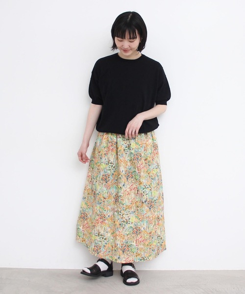 l'atelier du savon（アトリエドサボン）の「C/ぽんぽんサマーニット（ニット/セーター・レディース・ブラック/パープル/グレー/レッド・FREE）」の20枚目の写真