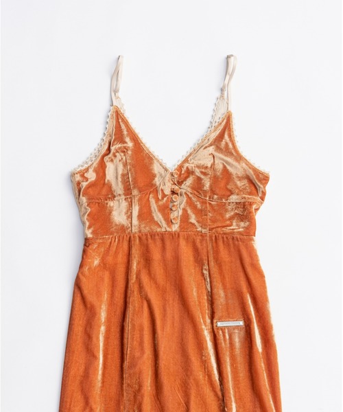 PRANK PROJECT（プランクプロジェクト）の「2WAYベロアキャミドレス / 2-Way Velour Camisole Dress（ワンピース・レディース・ブラック/オレンジ・FREE）」の12枚目の写真