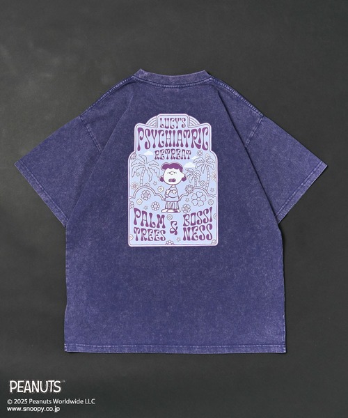 PEANUTS(ピーナッツ)の「PEANUTS/ピーナッツ ルーシーTEE(Tシャツ/カットソー・レディース・パープル/チャコールグレー・M/L)」の5枚目の写真