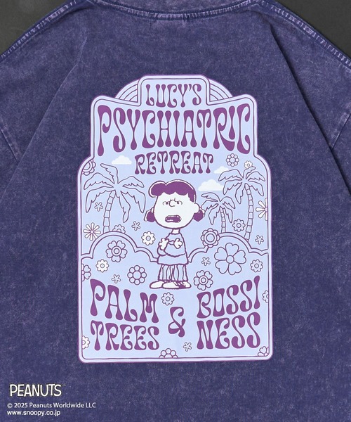 PEANUTS(ピーナッツ)の「PEANUTS/ピーナッツ ルーシーTEE(Tシャツ/カットソー・レディース・パープル/チャコールグレー・M/L)」の7枚目の写真