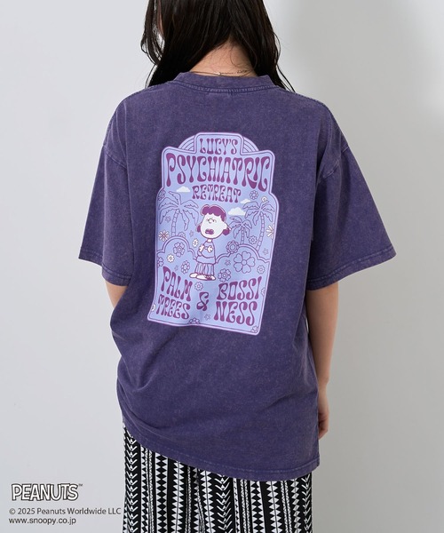 PEANUTS(ピーナッツ)の「PEANUTS/ピーナッツ ルーシーTEE(Tシャツ/カットソー・レディース・パープル/チャコールグレー・M/L)」の15枚目の写真