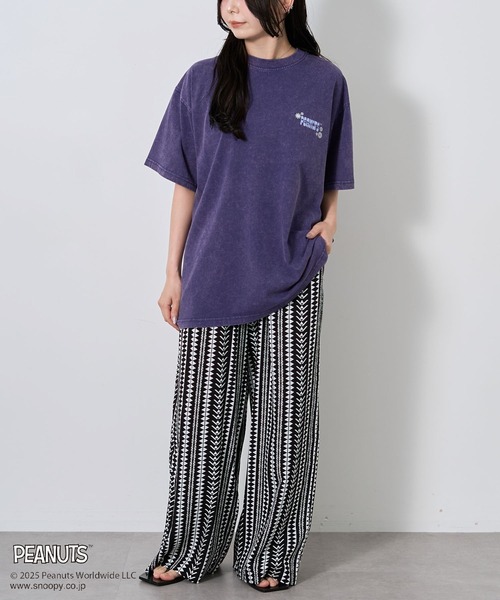 PEANUTS(ピーナッツ)の「PEANUTS/ピーナッツ ルーシーTEE(Tシャツ/カットソー・レディース・パープル/チャコールグレー・M/L)」の16枚目の写真