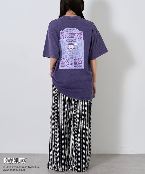 PEANUTS(ピーナッツ)の「PEANUTS/ピーナッツ ルーシーTEE(Tシャツ/カットソー・レディース・パープル/チャコールグレー・M/L)」の17枚目の写真