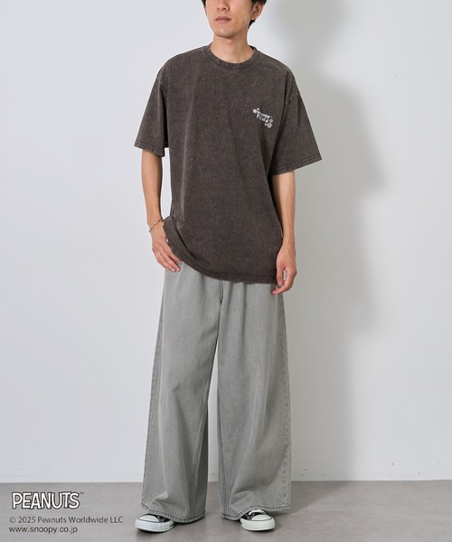 PEANUTS(ピーナッツ)の「PEANUTS/ピーナッツ ルーシーTEE(Tシャツ/カットソー・レディース・パープル/チャコールグレー・M/L)」の21枚目の写真