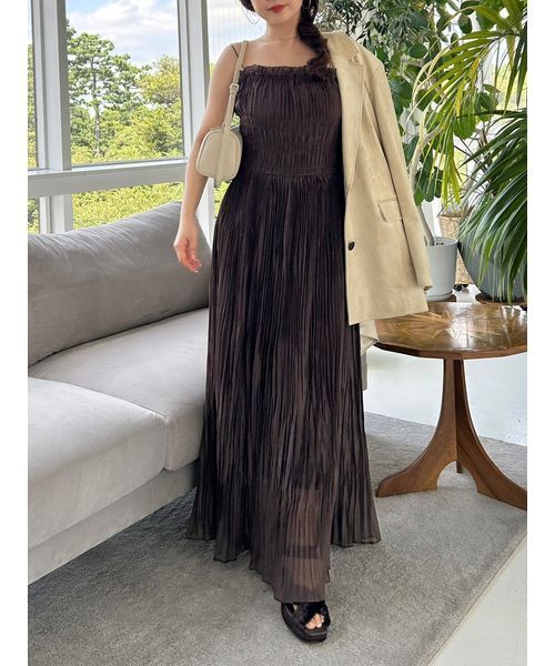 FRAY I.D / ワッシャーシャーリングキャミワンピース FRAY I.D ワンピース ワッシャーシャーリングキャミワンピース