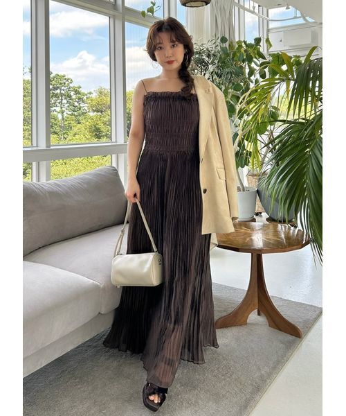 FRAY I.D / ワッシャーシャーリングキャミワンピース セール】ワッシャーシャーリングキャミワンピース（ワンピース