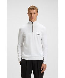 【BOSS】ゴルフコットンニットセーター HUGO BOSS ボス ゴルフ セーター ブルー UK-Sサイズ 新品 HUGO